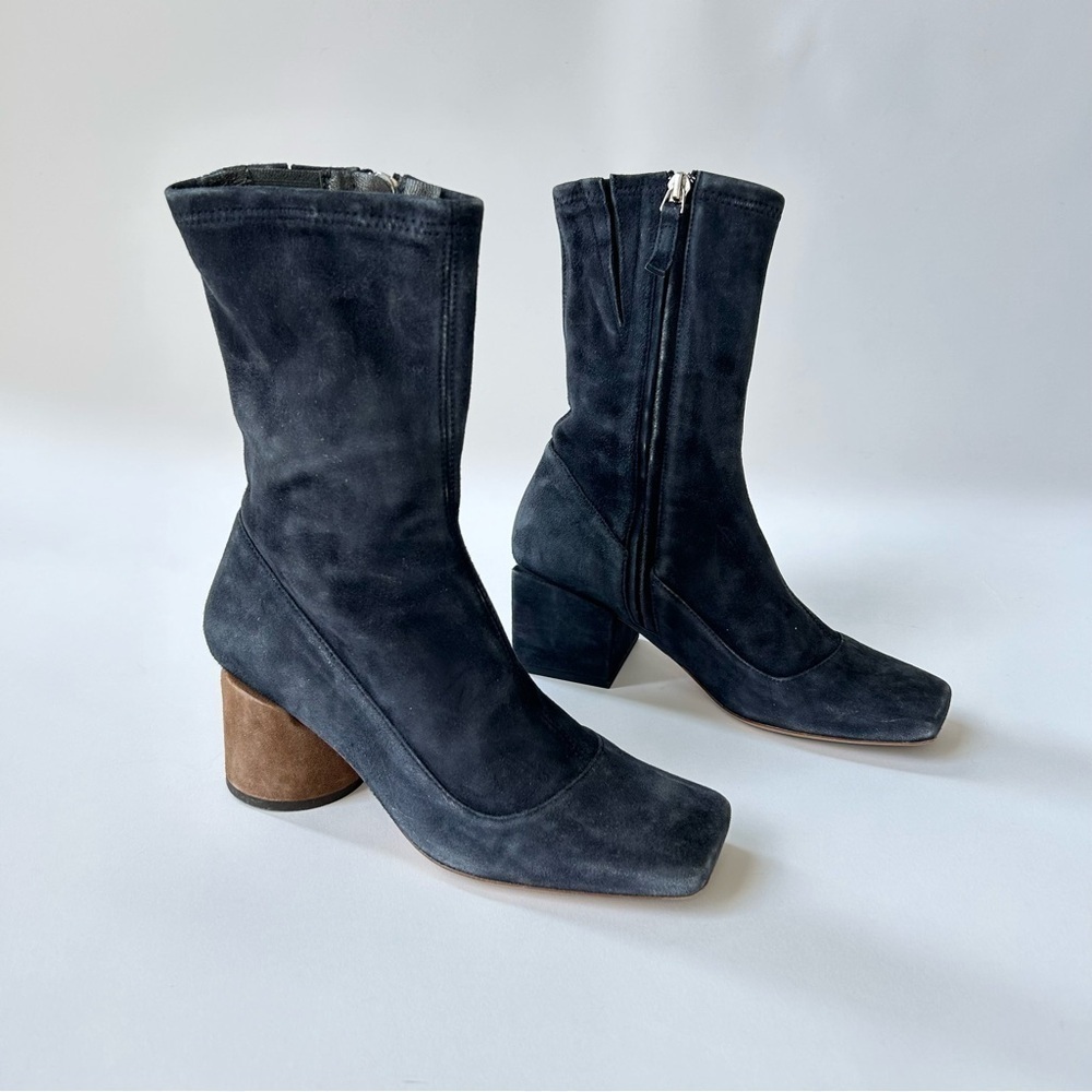 Jacquemus Rond Carré Gray Suede Ankle Boots size 36 - Picture 2 of 7